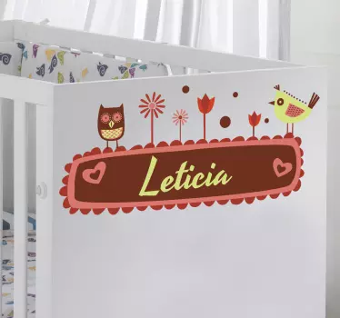 Persönliches Namensschild Aufkleber - TenStickers