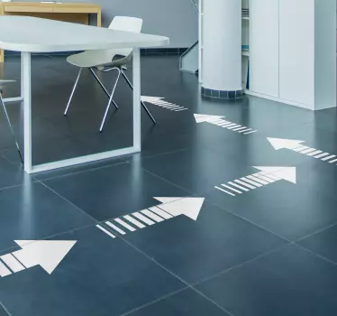 Bodenaufkleber Richtungspfeile - TenStickers