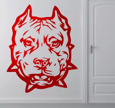 Pitbull Comic Aufkleber - TenStickers