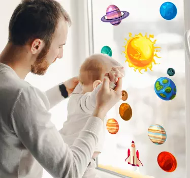 Fensteraufkleber Planeten - TenStickers