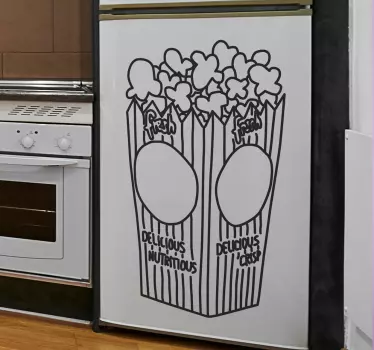 Popcorn Aufkleber - TenStickers