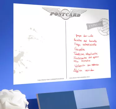 Postkarte Whiteboard Folie - TenStickers