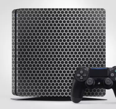 PS4 Aufkleber details des wabenmusters - TenStickers