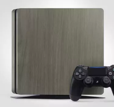 PS4 Aufkleber elegantes graues cover - TenStickers