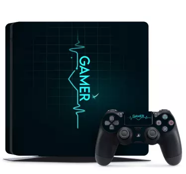 Ps4 aufkleber gamer herzschlag - TenStickers