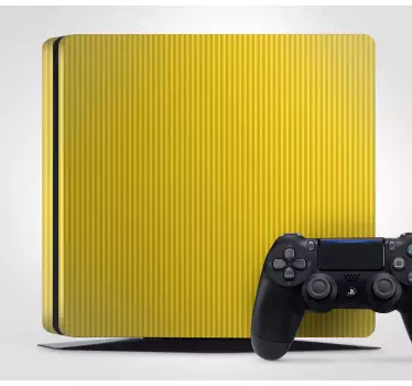Ps4 aufkleber gelbe rippenschutzhülle - TenStickers