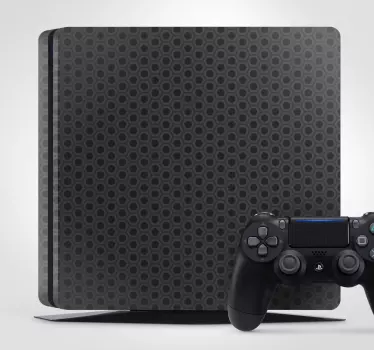 PS4 Aufkleber geometrisches schwarzes muster - TenStickers