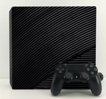 PS4 Aufkleber glatte schwarze textur - TenStickers