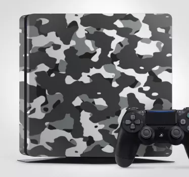 Ps4 aufkleber im camouflage-muster stil - TenStickers