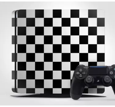 Ps4 aufkleber im karierten stil - TenStickers