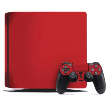 Ps4 aufkleber in lebhaftem rot - TenStickers