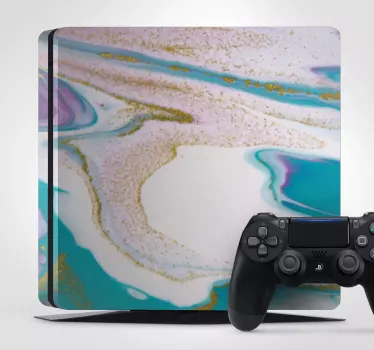 PS4 Aufkleber marmor textur muster - TenStickers