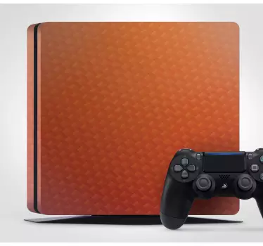Ps4 aufkleber mit oranger texturansicht - TenStickers