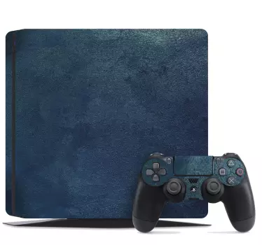 Ps4 aufkleber mit strukturiertem blauen design - TenStickers