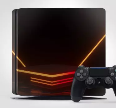 PS4 Aufkleber neonlichter-muster - TenStickers
