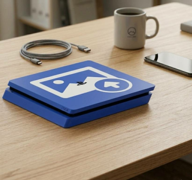 Ps4 aufkleber personalisiert für ps4 slim - TenStickers