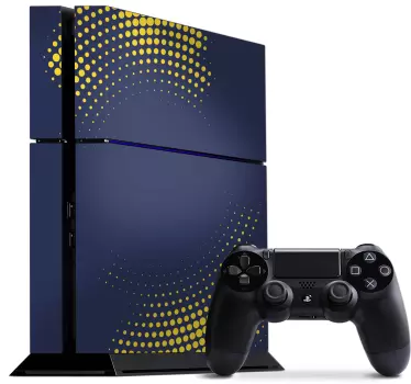 Ps4 aufkleber punkte konsole cover - TenStickers