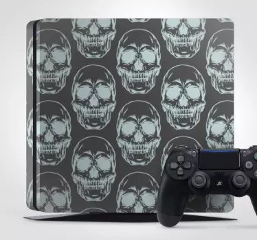 PS4 Aufkleber totenkopf-muster - TenStickers