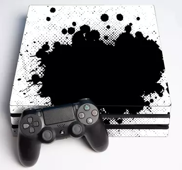 Ps4 aufkleber spritzeffekt lebhaftigkeit - TenStickers