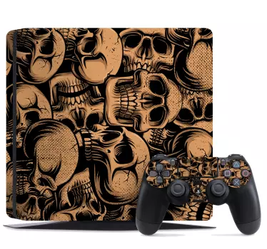 Ps4 aufkleber totenkopf kollektion - TenStickers