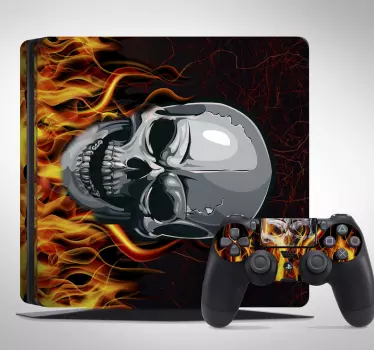 verschiedene Aufkleber PS4 Totenkopf Skin - TenStickers