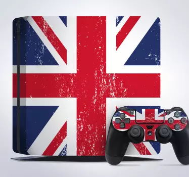 Ps4 Aufkleber UK-Flagge - TenStickers