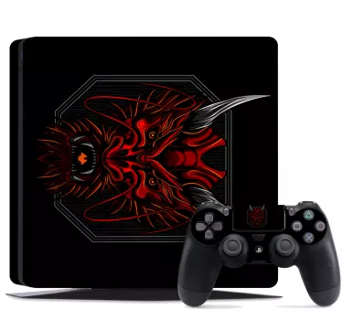 Ps4 aufkleber wilder drachenkopf - TenStickers