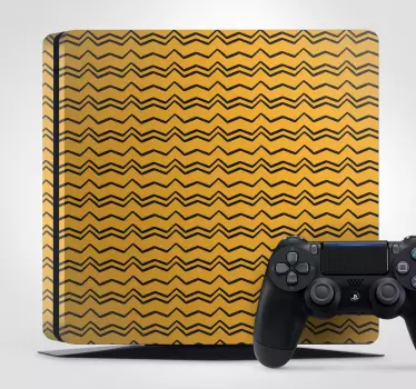 PS4 Aufkleber zickzackmuster - TenStickers
