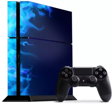PS4 Skin Blaues feuer - TenStickers