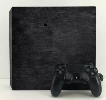 PS4 Skin Dunkelgrau gebürstetes metall - TenStickers