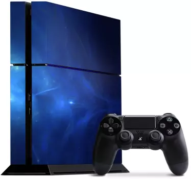 PS4 Skin Fantasie abstraktes blaues thema - TenStickers
