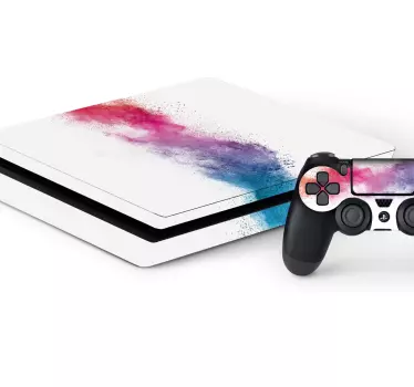 PS4 Skin Farbklecks - TenStickers