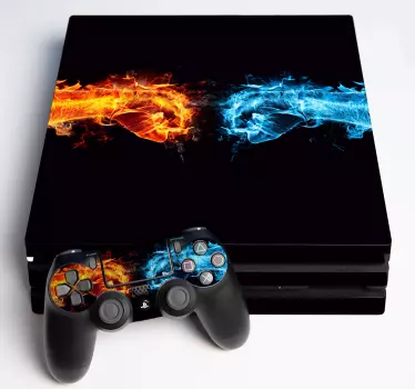 PS4 Skin Zwei schießende hände - TenStickers