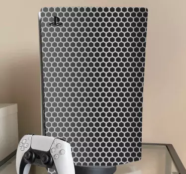 PS5 Skin abdeckung mit sechseckigem muster - TenStickers