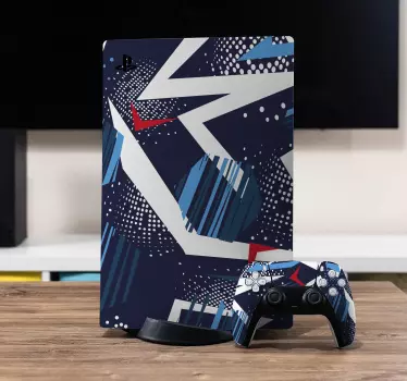 PS5 Skin abstrakte Tapete mehrere Farben - TenStickers