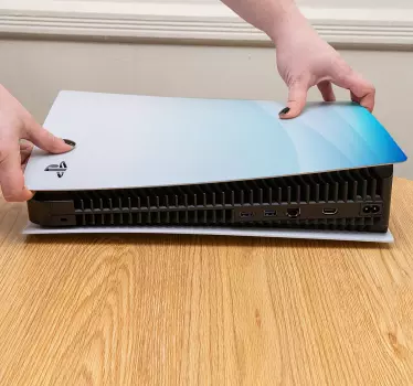 Ps5 skin blauverlauf cover - TenStickers