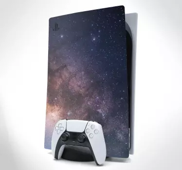 PS5 Aufkleber galaxis - TenStickers