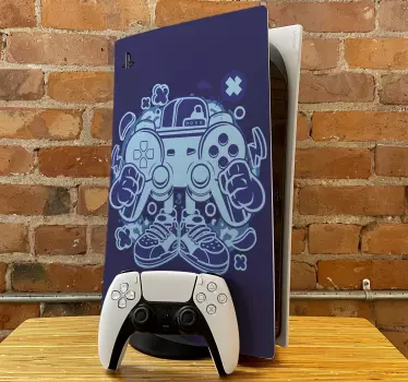 Ps5 skin gaming controller design - TenStickers