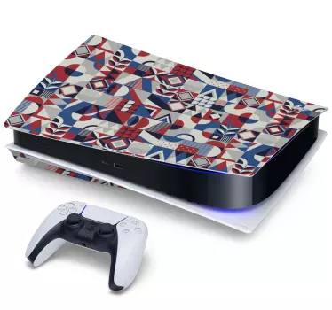 Ps5 skin geometrische muster folien - TenStickers