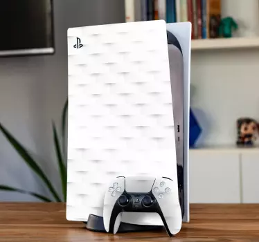 Ps5 skin glattes weißes schild - TenStickers