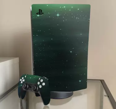 Grüner Sternenhimmel PS5 Skin - TenStickers