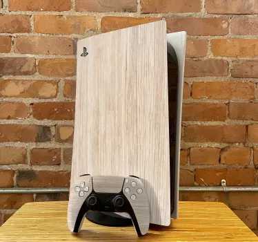 PS5 Skin Holzbeschaffenheit - TenStickers