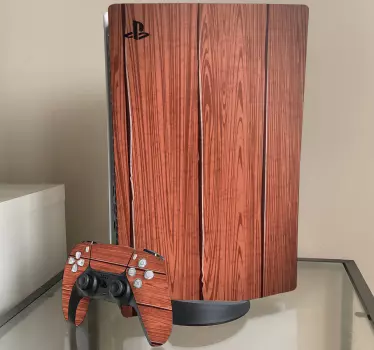 Ps5 skin holzoberflächenabdeckung - TenStickers