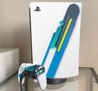 Ps5 skin in lebhaften abstrakten formen - TenStickers