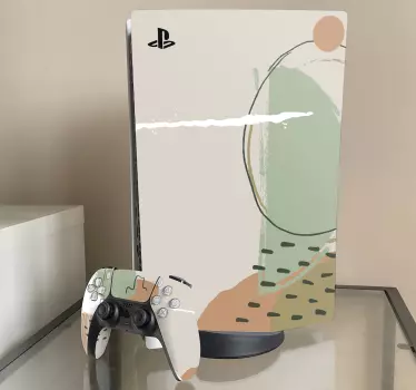 Ps5 skin konzeptuelle geometrische formen - TenStickers