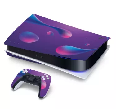 Ps5 skin lila abstraktes design - TenStickers