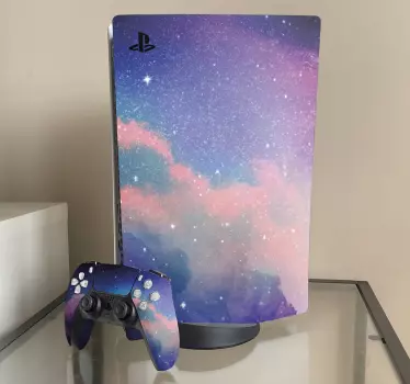 PS5 Skin Lila dunkler himmel - TenStickers