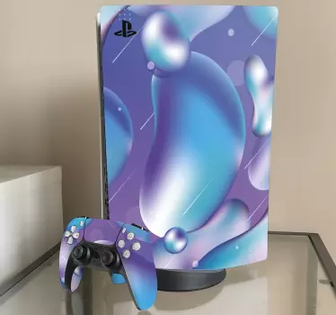 Ps5 skin mit blasenmuster - TenStickers