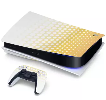 Ps5 skin mit farbverlauf kreismuster - TenStickers
