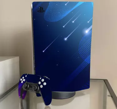 Ps5 skin mit kosmischem gaming-muster - TenStickers